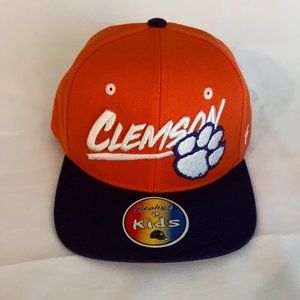 Clemson Tigers Flat Brim Snapback Kids Hat New